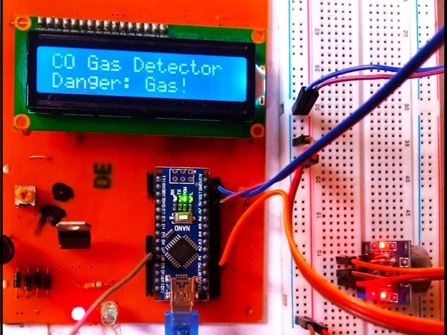 Gas sensor interfacing with Arduino