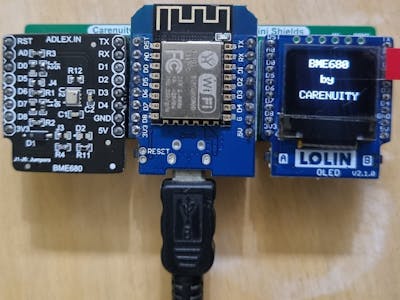 Building your own Environmental sensor using BME680 with ESP