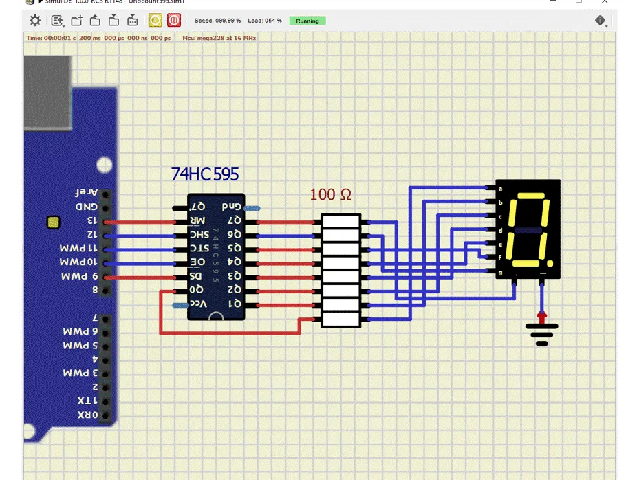 Arduino and LS74HC595 Shift Register for 7 Segment LED - Hackster.io