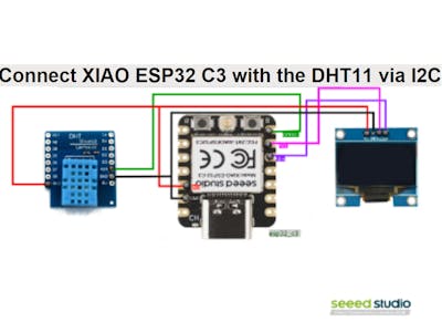 ​​​Connect XIAO ESP32 C3 with the DHT11 via I2C