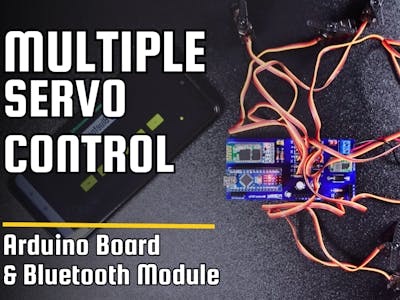 Up to 9 servos control board via Bluetooth