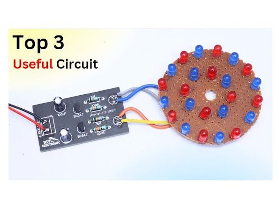 LED Flip Flop Circuit Using BC547 Transistor