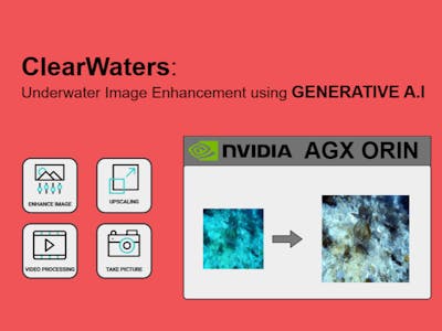 ClearWaters-Underwater Image Enhancement with Generative A.I