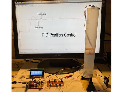 PID Position Control of a Levitating Balsa Disc Assembly