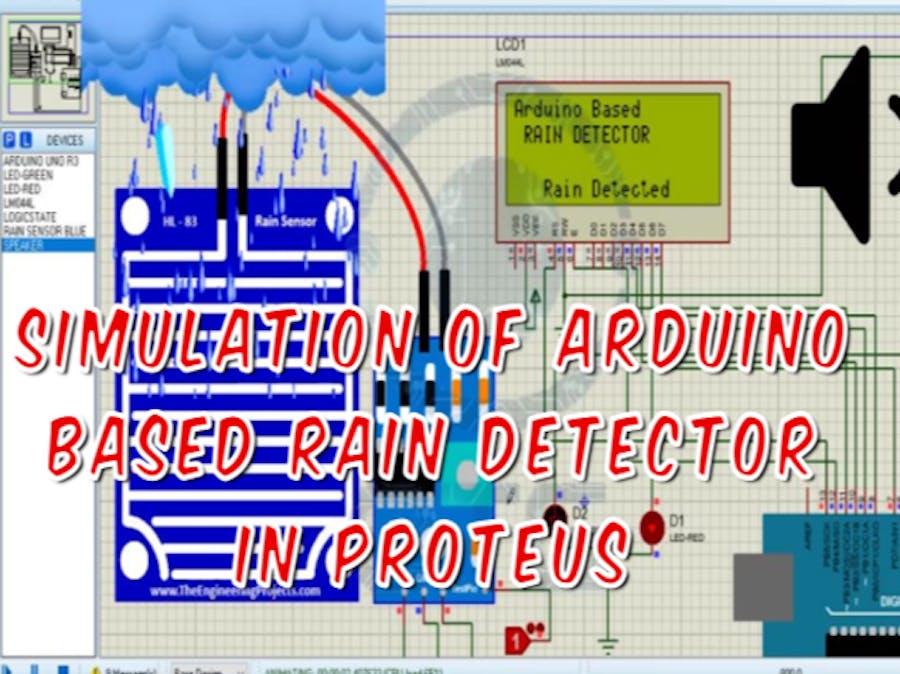 Simulation of Arduino Based Rain Detector in Proteus