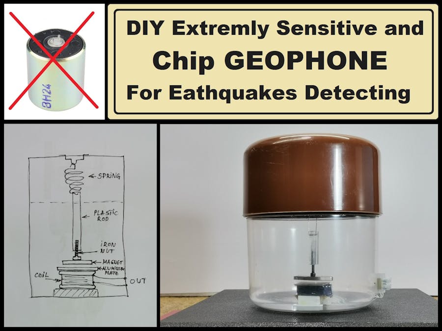 DIY Extremly Sensitive and cheap Geophone sensor