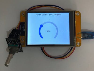 Explore LVGL on NuttX RTOS - Rotary Encode Demo