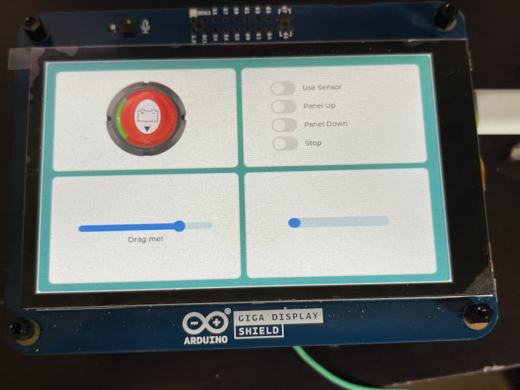 Arduino Giga Display (GUI is a work in progress)