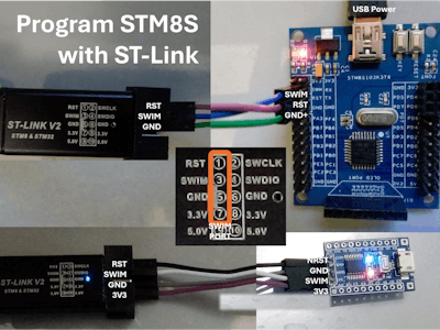 Program STM8S Processors with ST-Link SWIM Interface