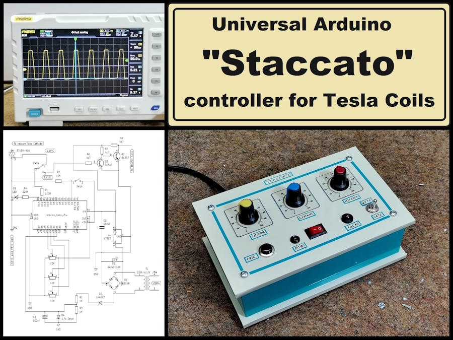 Universal Arduino Staccato controller for Tesla Coils