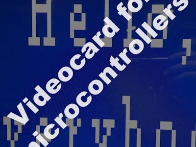 VGA videocard for microcontroller