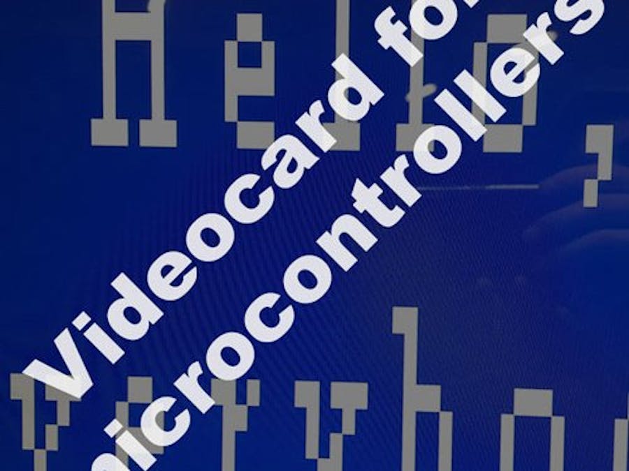 VGA videocard for microcontroller