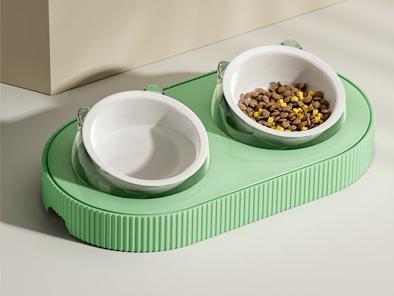 Automatic detection system for cat food bowls based on machi