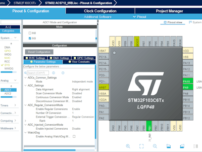 STM32 ADC & ACS712 Hall Effect-Based Current Sensor