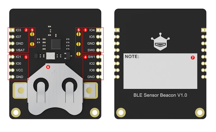 Fermion: BLE Sensor Beacon - Pinout