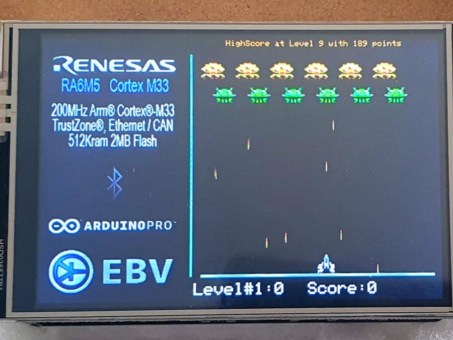 Space Invaders for Arduino Pro