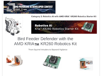 Bird Feeder Defender with the AMD KRIA™ KR260 Robotics Kit