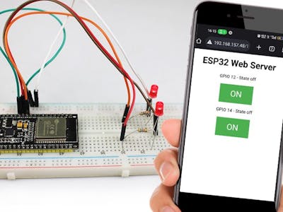 Building a Basic ESP32 Web Server - controlling LEDs