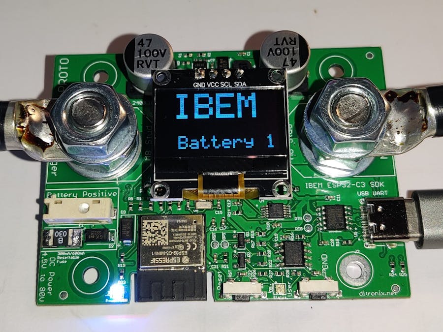 IBEM ESP32C3 IoT Battery Energy Monitor (Solar Inverters)