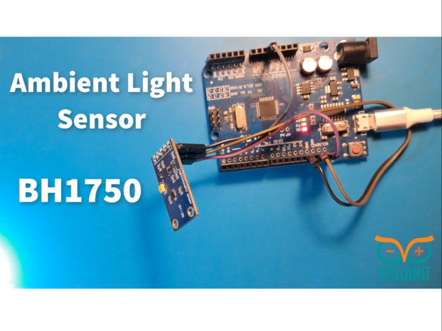 Visuino BH-1750 Ambient Light Sensor
