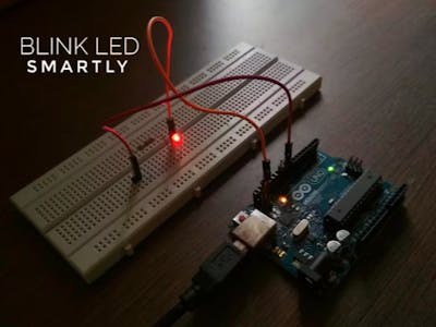 Three LEDs blink in various combinations