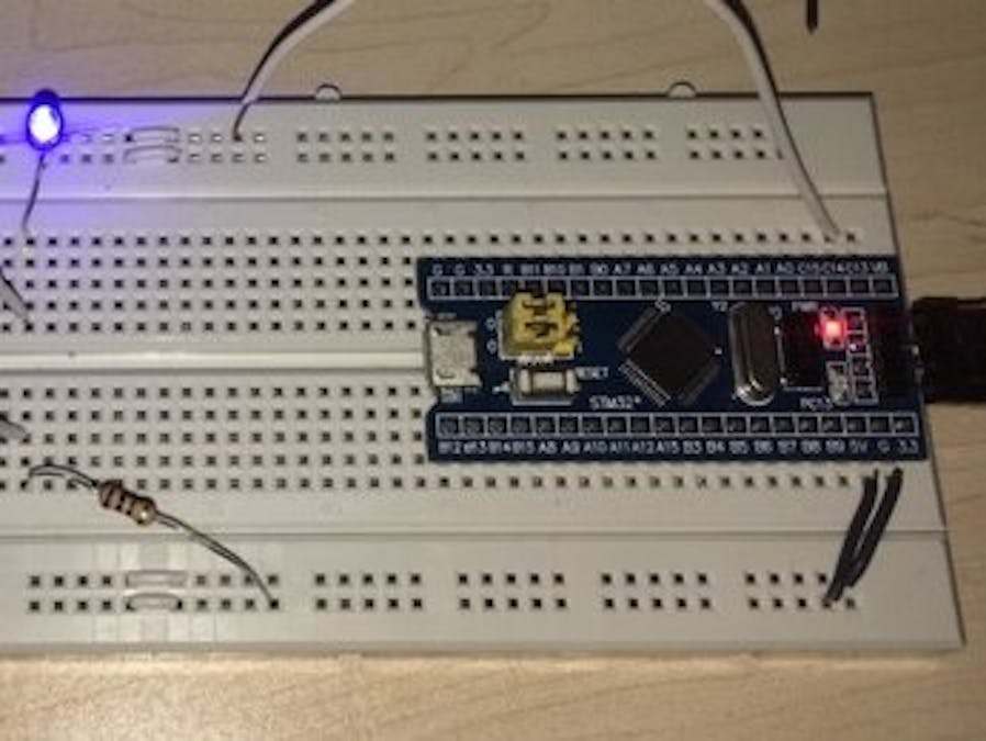 To blink onboard LED using HAL programming