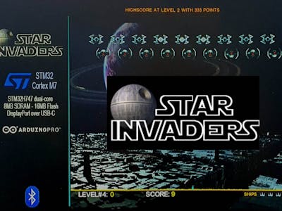 Star Invaders - Portenta H7 Video Demo