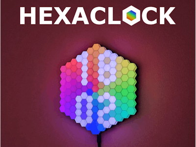 HexaClock - LED Hexagon Wall Clock
