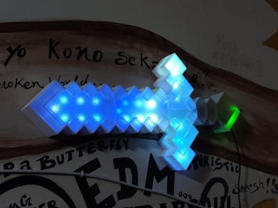 Wall Mounted Minecraft Sword