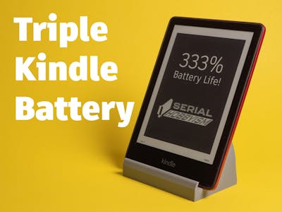 Triple the battery life of Kindle Paperwhite!