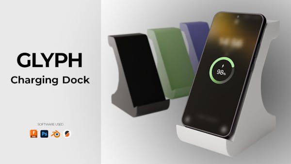 Daniel Theurich’s Sleek 3D-Printed Phone Stand Hides an Integrated Qi Standard Wireless Charger