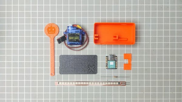 This 3D-Printed Desk Toy Serves as a Tutorial in Servos and Flex Sensors