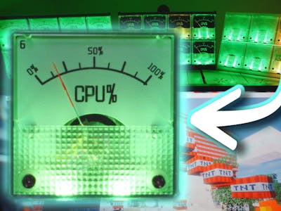 Cyber Retro-style DIY PC Performance Monitor
