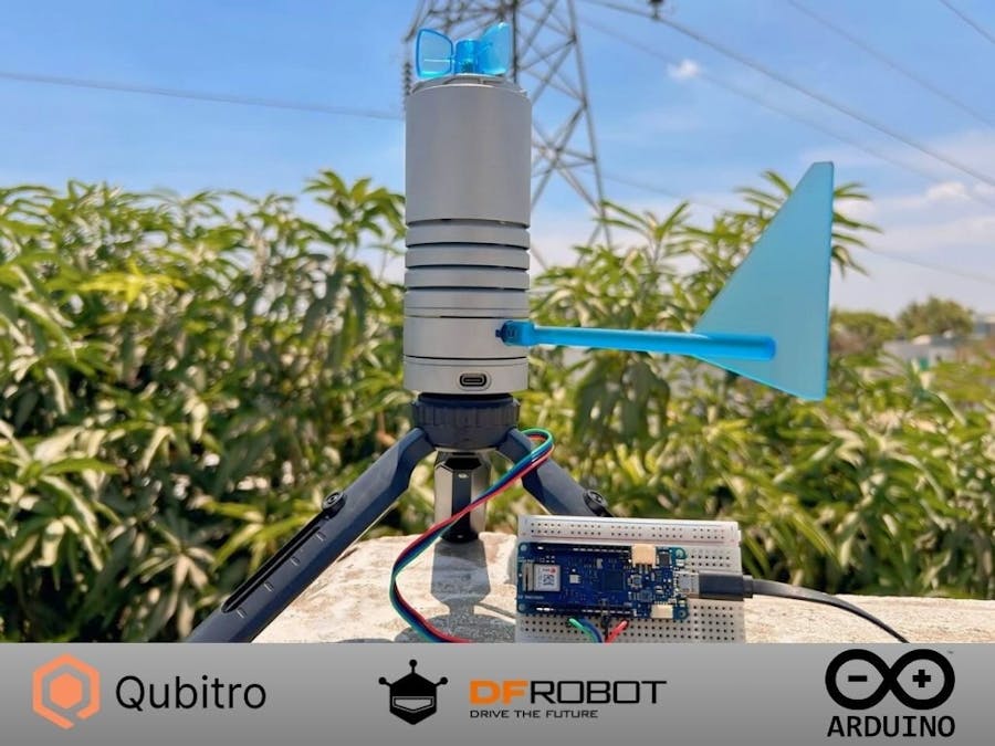 Real-Time Weather Station with Lark, Arduino and Qubitro