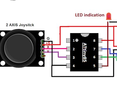 Wireless Joystick controlled DC motor