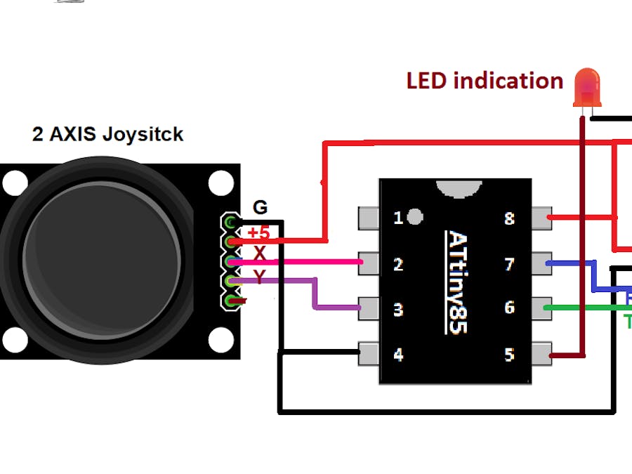 Wireless Joystick controlled DC motor
