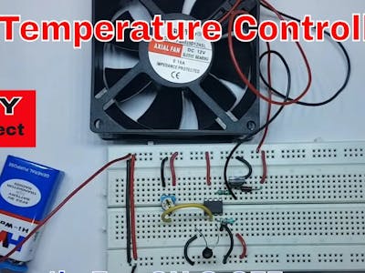 Automatic Fan Controller Based on Temperature with UA741 IC