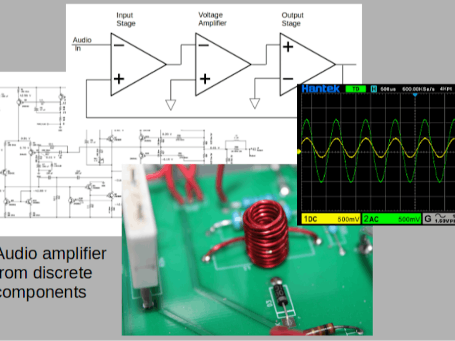 Build an Audio Amp from discrete components