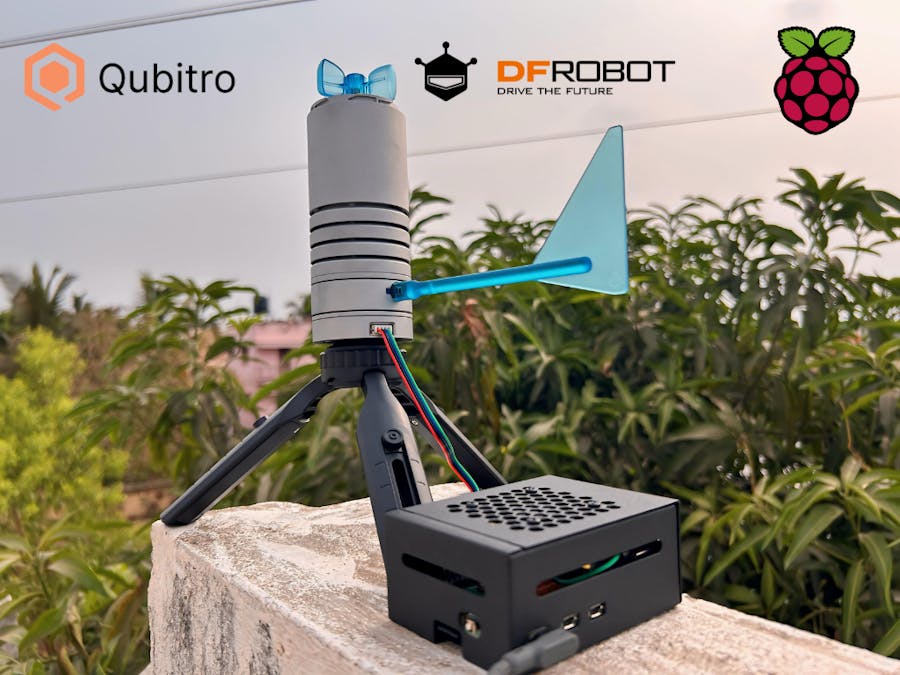 Raspberry Pi 5 Weather station using DFRobot & Qubitro