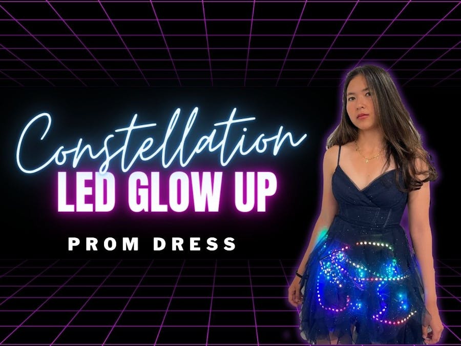 Constellation LED Glow Up Prom Dress