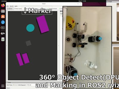 ROS2 3D Marker from 360 Live Streaming with KR260