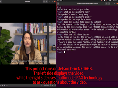 Video Chat with Multimodal RAG on Jetson