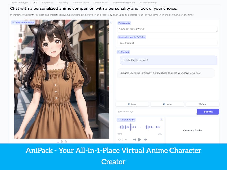 AniPack - Customized Anime Character Generator