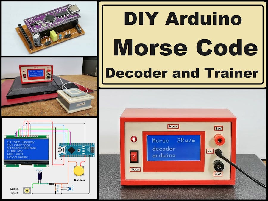 DIY Arduino Morse code Decoder and Trainer