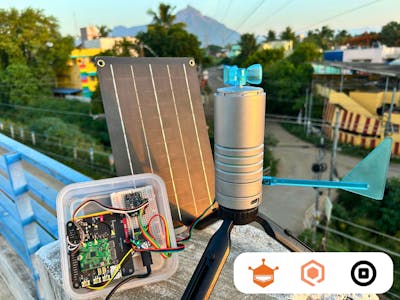 Cellular Weather Station with Lark, Qubitro and Blues banner