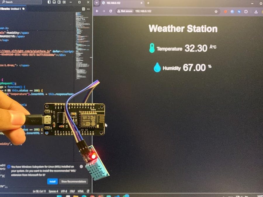 ESP8266 Based Temperature Monitoring B24