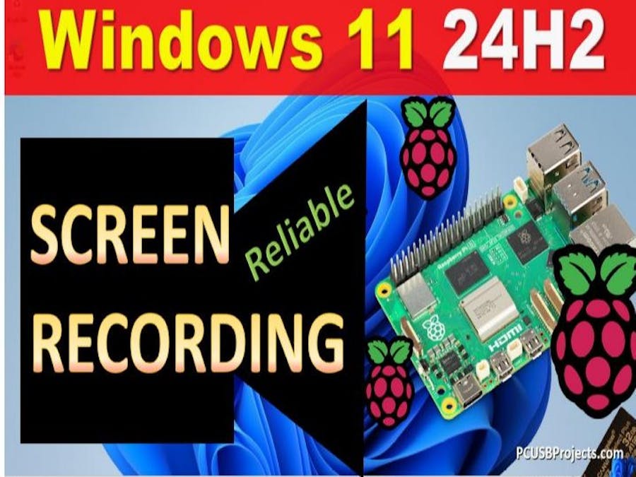 Windows 11 24H2 screen recording on RPi 5