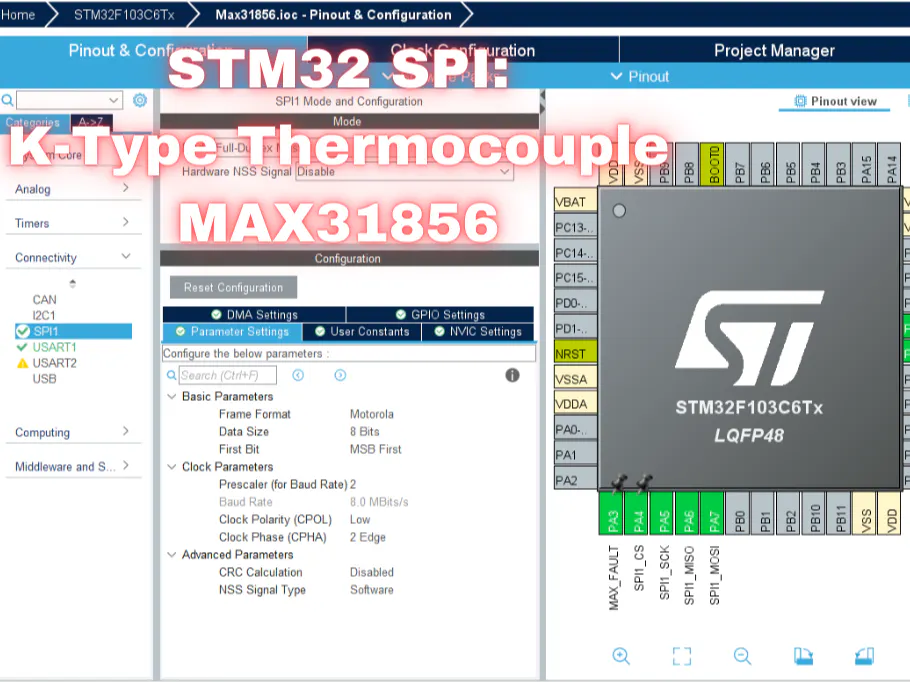 STM32 Integration with MAX31856 Thermocouple Converter - Hackster.io
