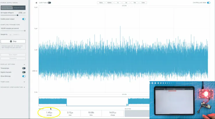 Ship mode current consumption
