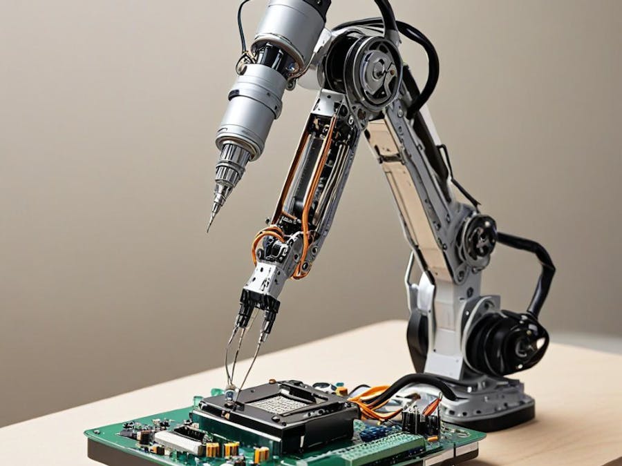 Soldering assisting robot arm